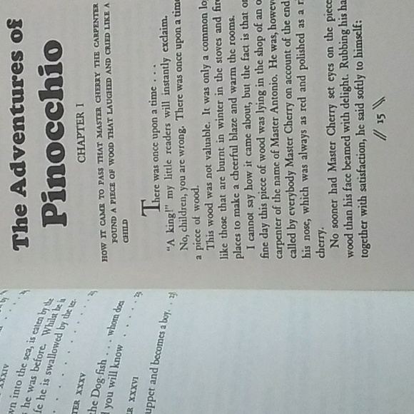 VINTAGE βPINOCCHIO β BOOK SUNBEAM CLASSICS - Picture 5 of 16